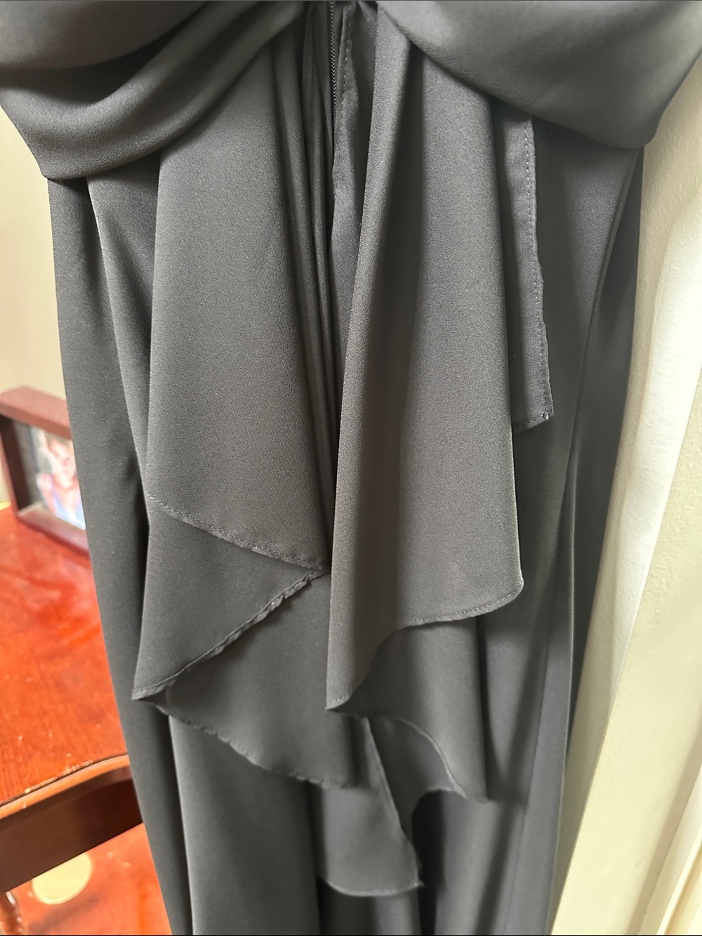 Betsy & Adam by Linda Bernell Black sleeveless spaghetti strap Maxi Dress SZ 6 - Picture 14 of 17